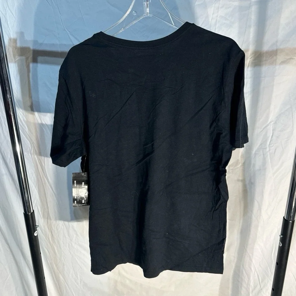 NWT True Religion Half Buddha Half Horseshoe Short Sleeve T-Shirt Black White